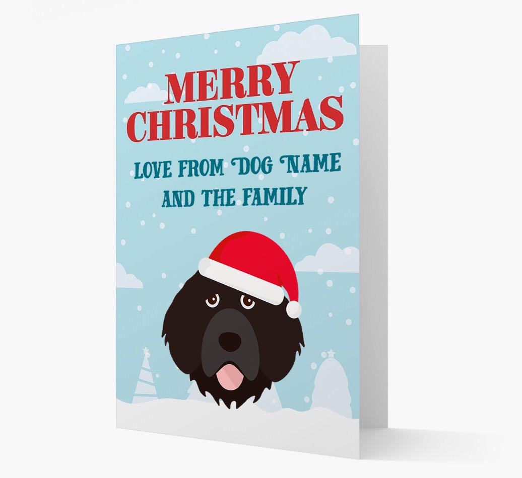 Love From the Family: Personalized {breedFullName} Christmas Card