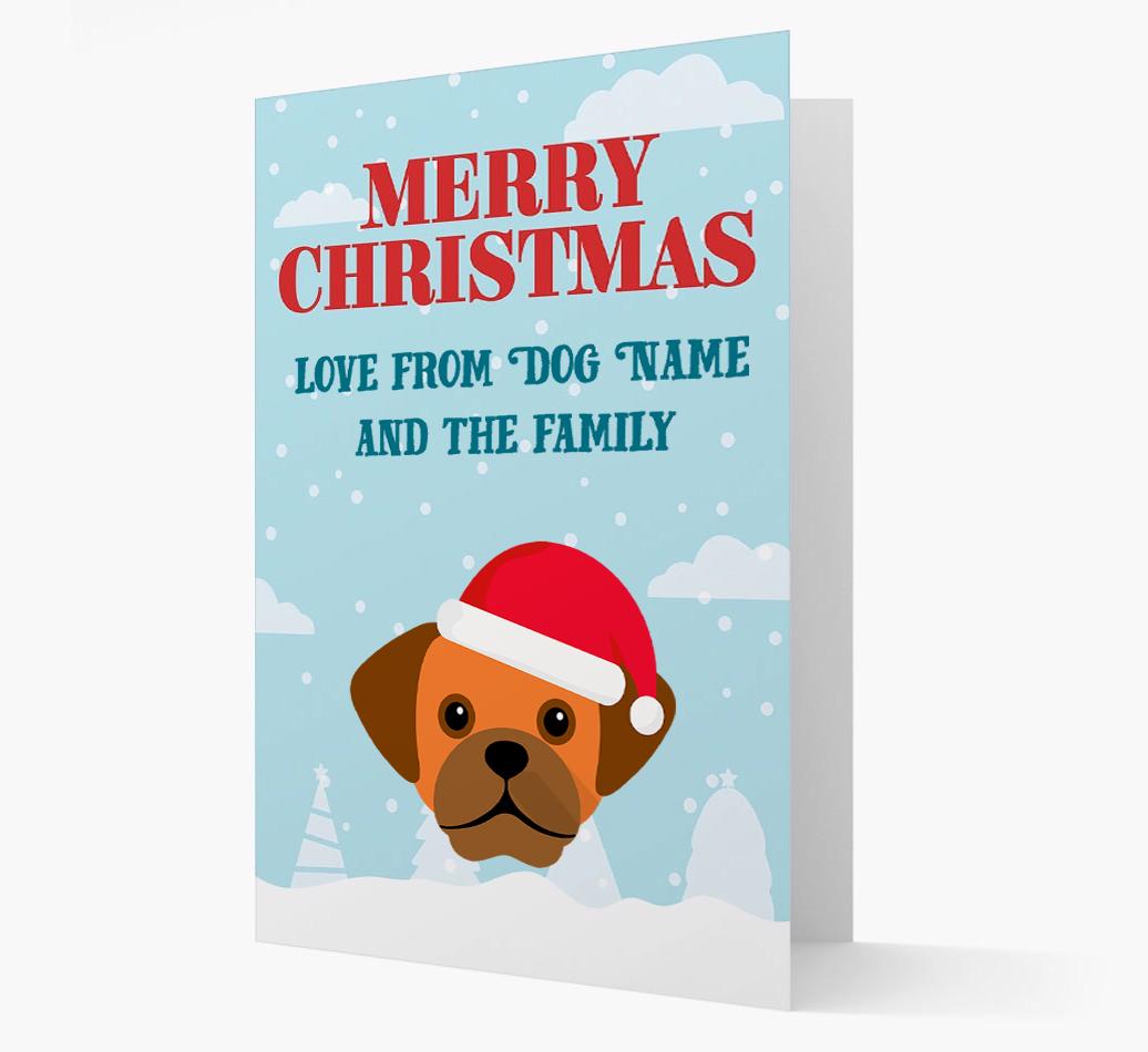 Love From the Family: Personalized {breedFullName} Christmas Card