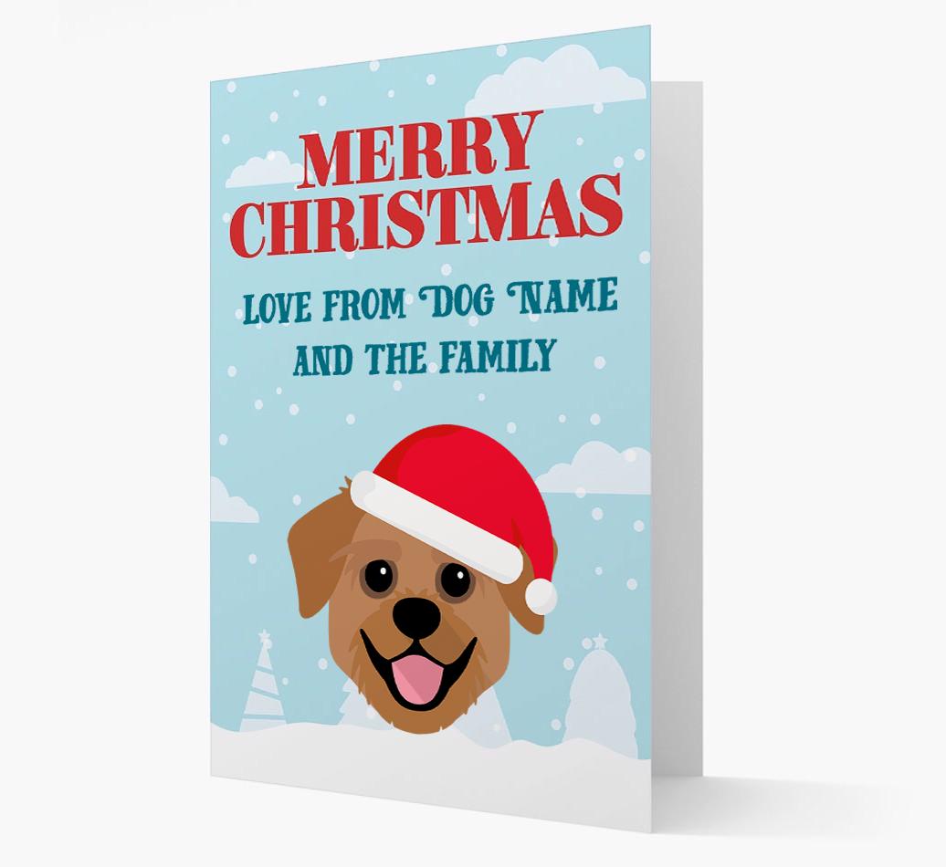 Love From the Family: Personalized {breedFullName} Christmas Card
