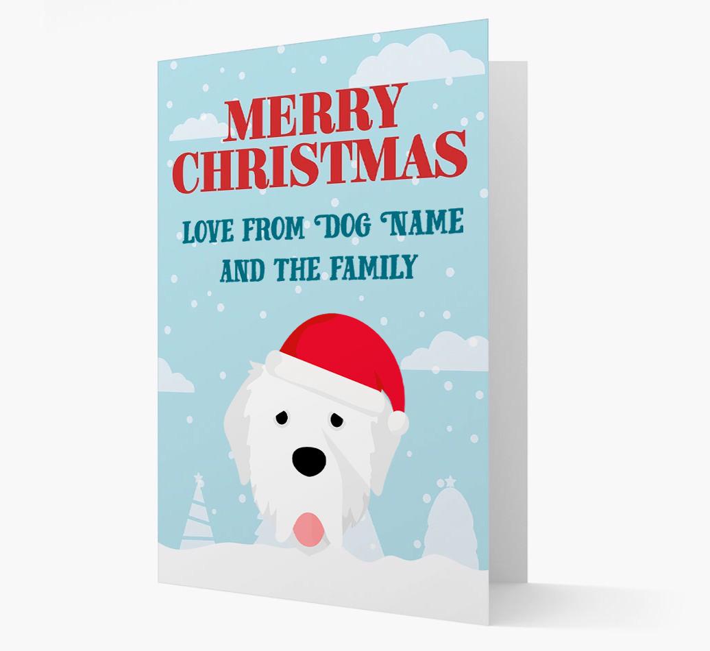 Love From the Family: Personalized {breedFullName} Christmas Card
