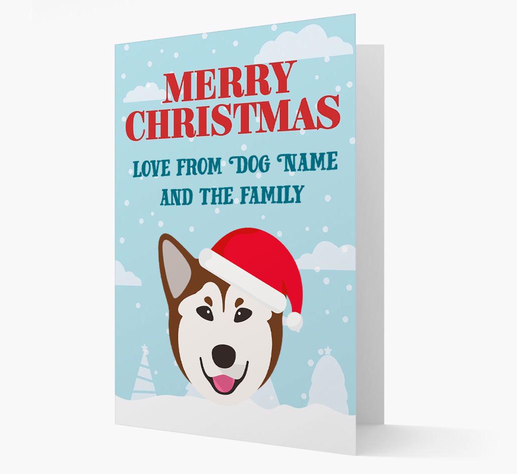 Love From the Family: Personalized {breedFullName} Christmas Card