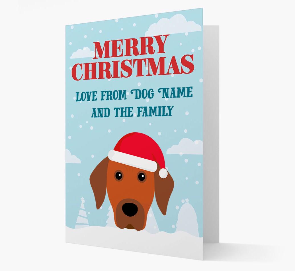 Love From the Family: Personalized {breedFullName} Christmas Card