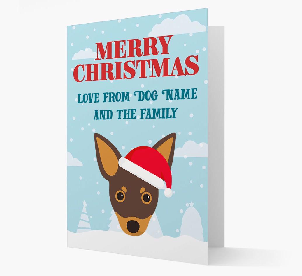 Love From the Family: Personalized {breedFullName} Christmas Card