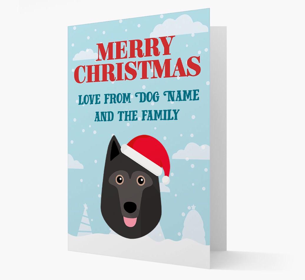 Love From the Family: Personalized {breedFullName} Christmas Card