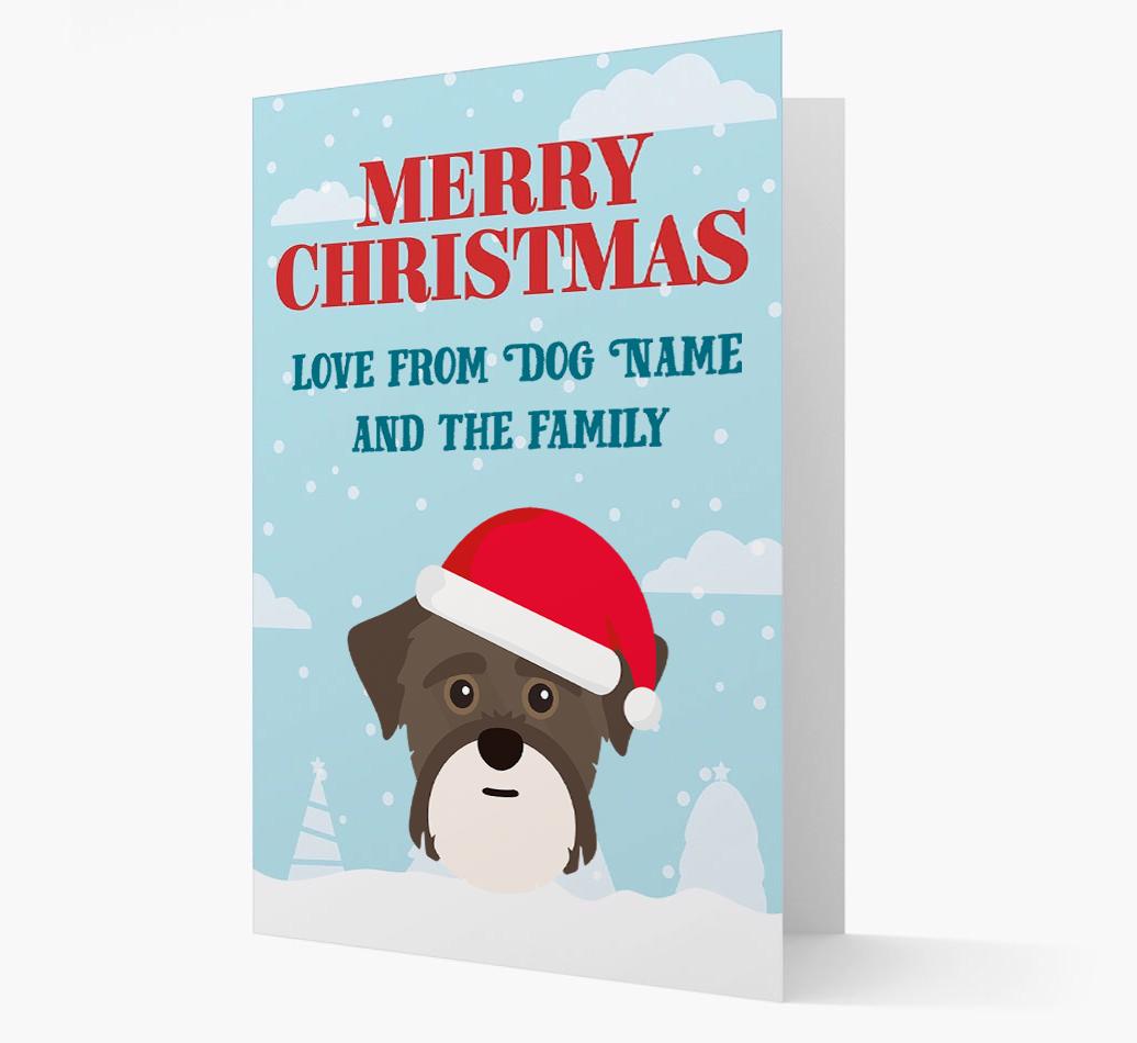 Love From the Family: Personalized {breedFullName} Christmas Card