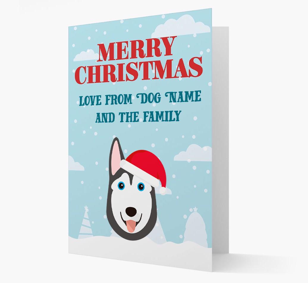 Love From the Family: Personalized {breedFullName} Christmas Card