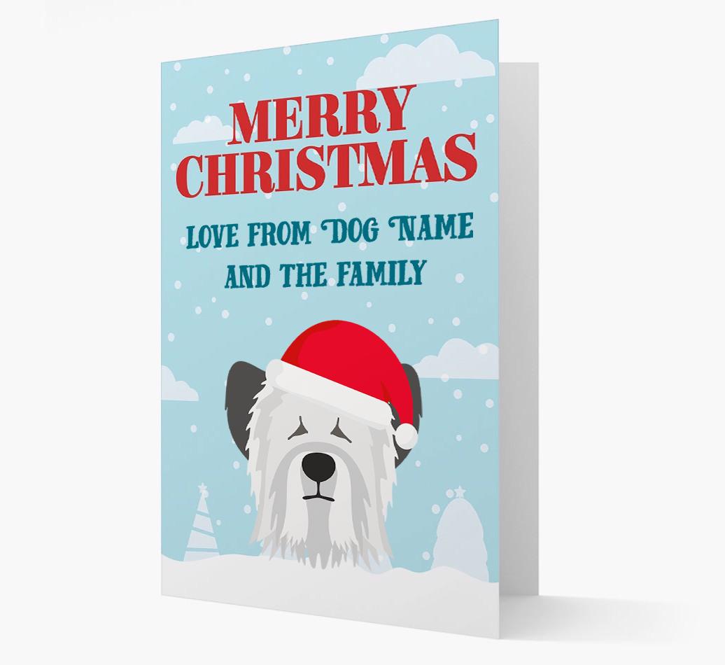 Love From the Family: Personalized {breedFullName} Christmas Card