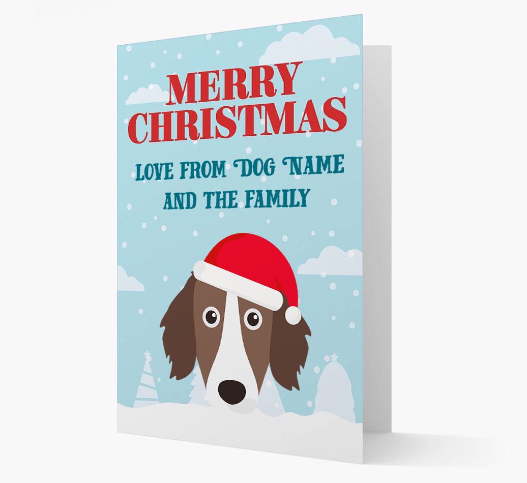 Love From the Family: Personalized {breedFullName} Christmas Card