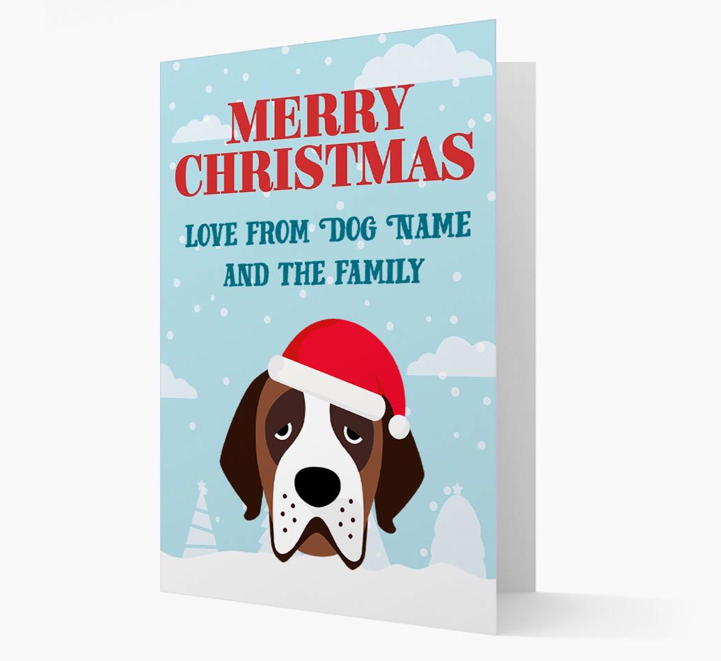 Love From the Family: Personalized {breedFullName} Christmas Card