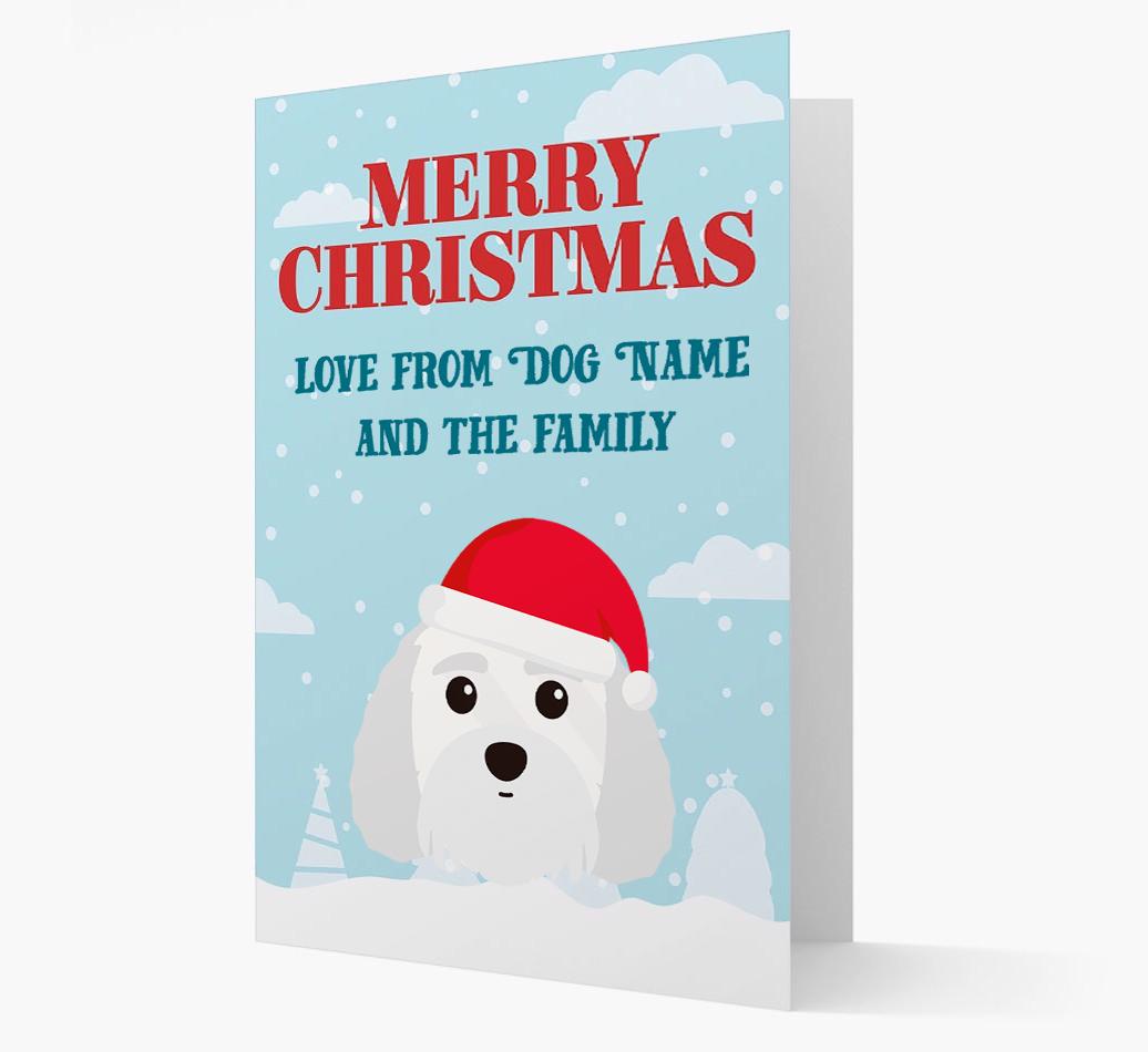 Love From the Family: Personalized {breedFullName} Christmas Card