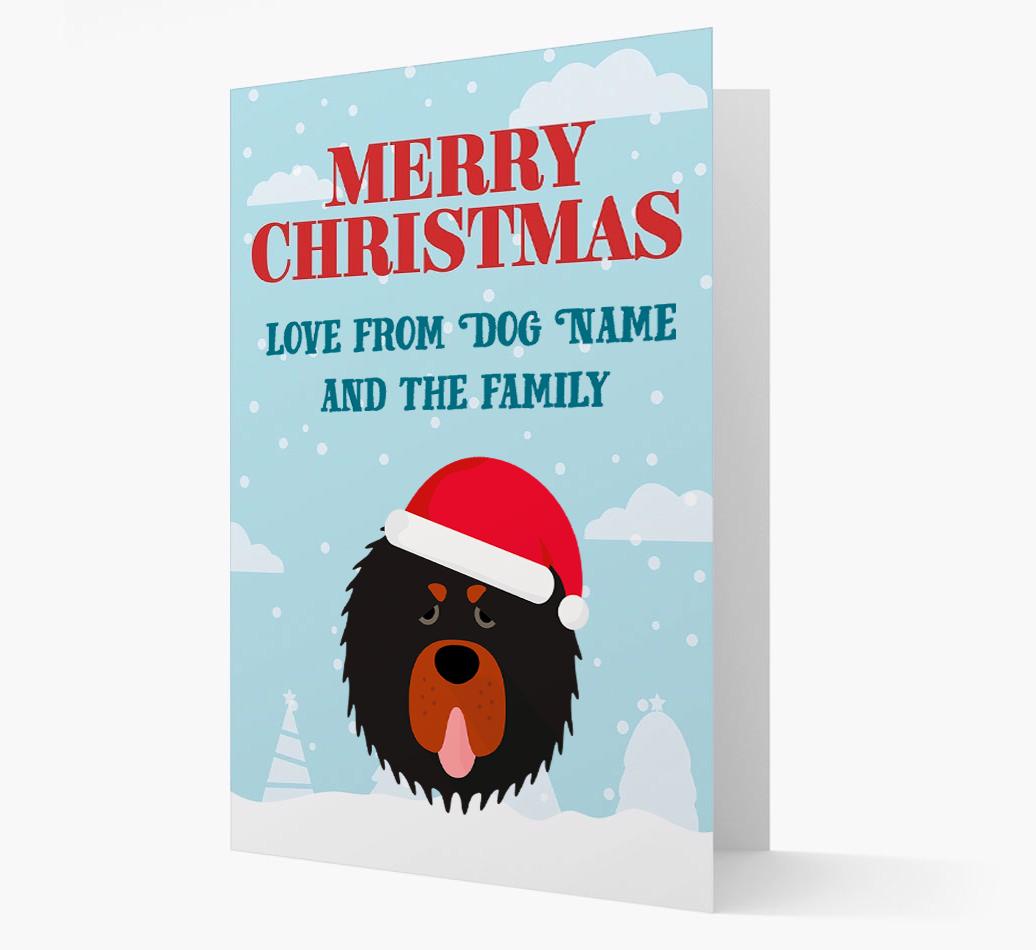 Love From the Family: Personalized {breedFullName} Christmas Card