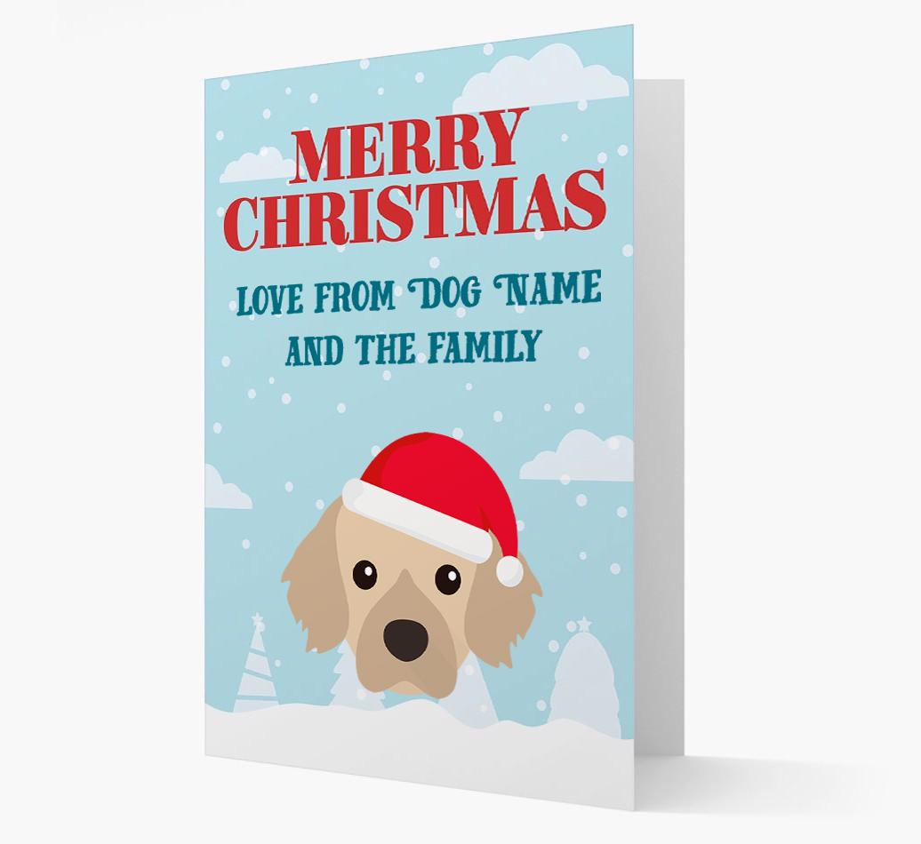 Love From the Family: Personalized {breedFullName} Christmas Card