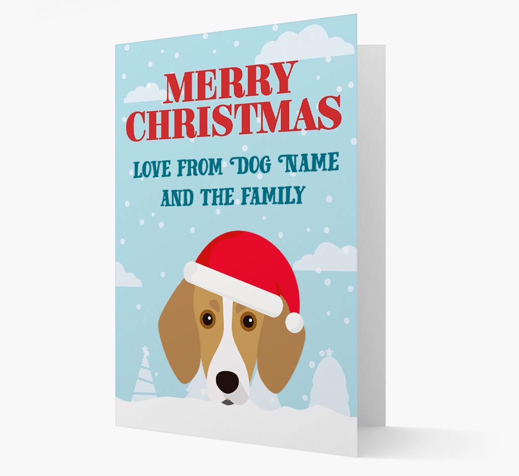 Love From the Family: Personalized {breedFullName} Christmas Card