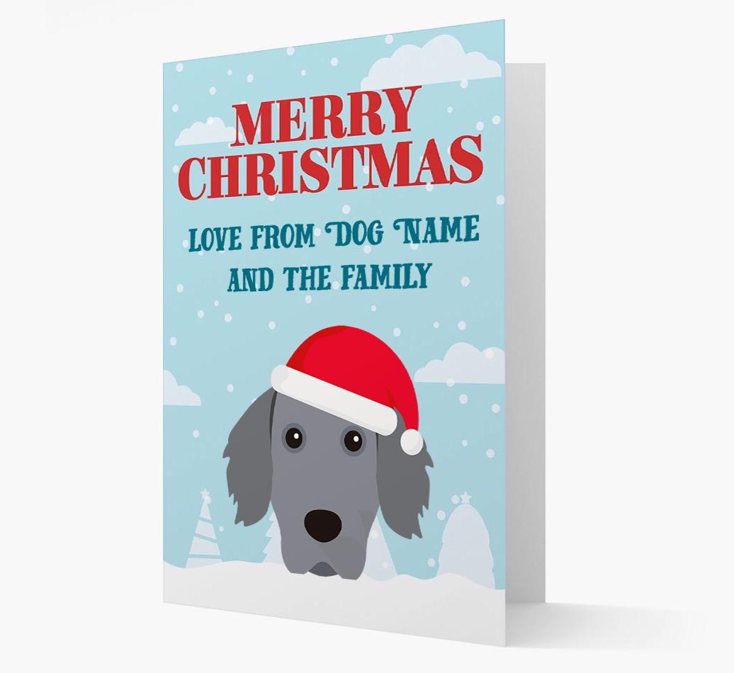 Love From the Family: Personalized {breedFullName} Christmas Card