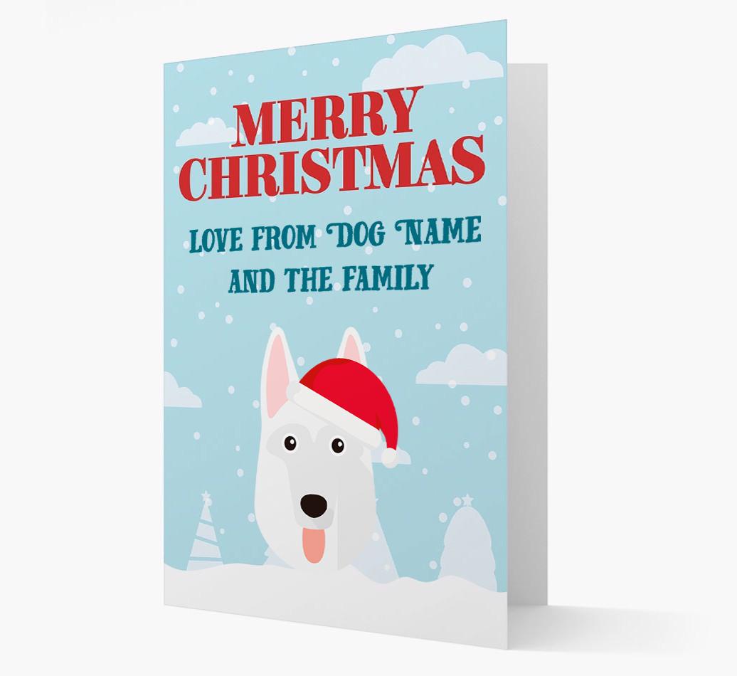 Love From the Family: Personalized {breedFullName} Christmas Card