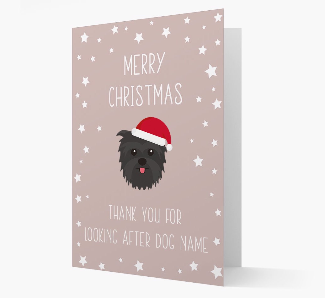 'Thank You' Christmas Card with your {breedFullName} Christmas Icon