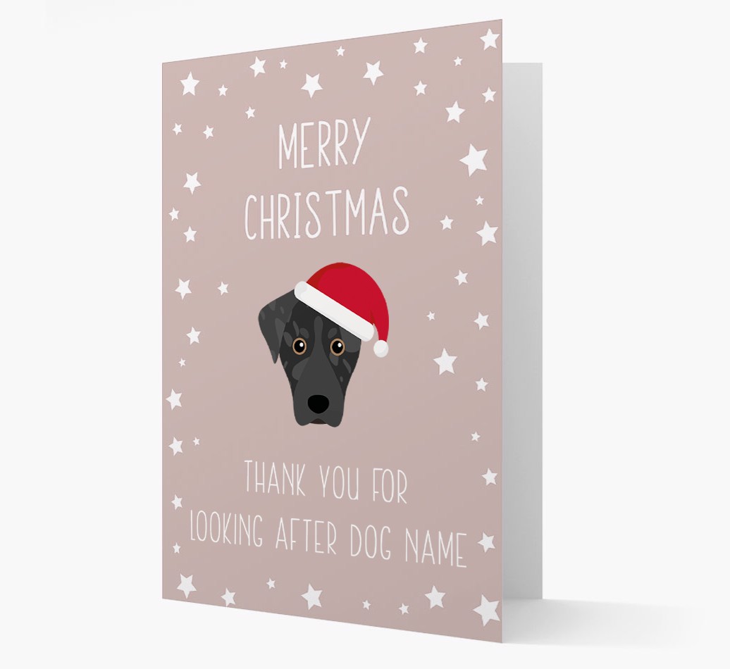 'Thank You' Christmas Card with your {breedFullName} Christmas Icon