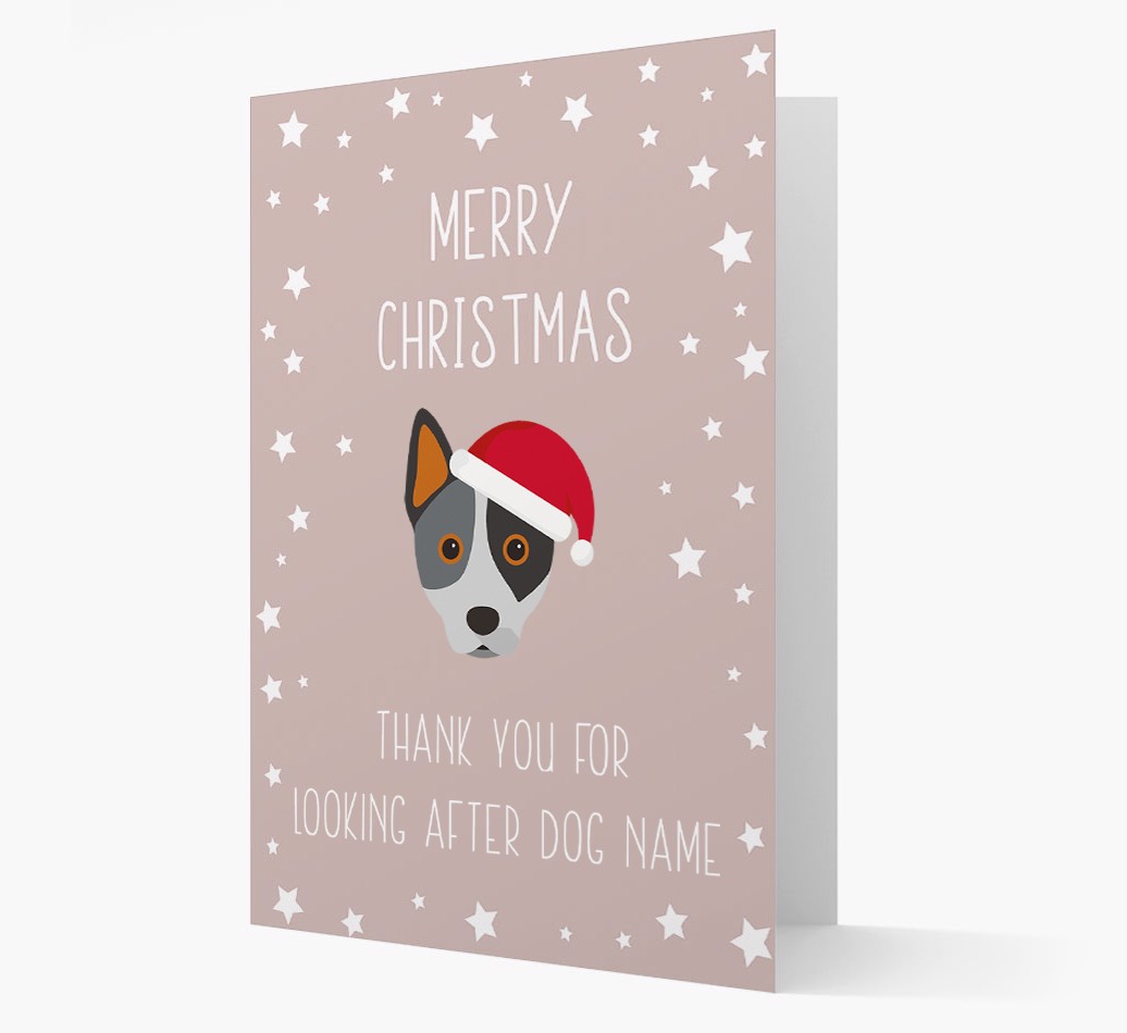 'Thank You' Christmas Card with your {breedFullName} Christmas Icon