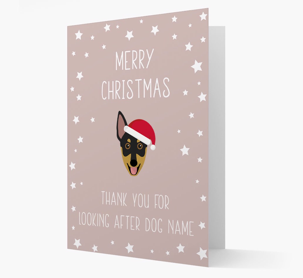 'Thank You' Christmas Card with your {breedFullName} Christmas Icon