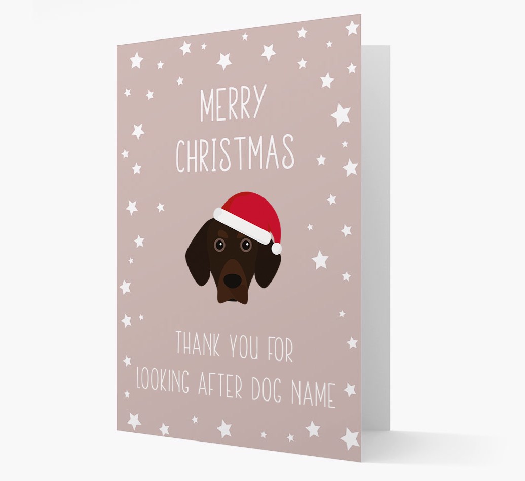 'Thank You' Christmas Card with your {breedFullName} Christmas Icon