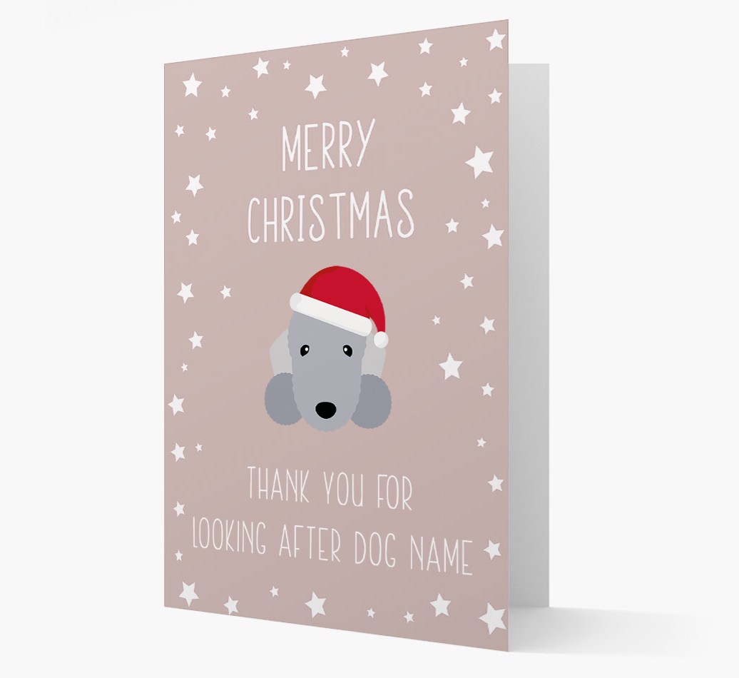 'Thank You' Christmas Card with your {breedFullName} Christmas Icon