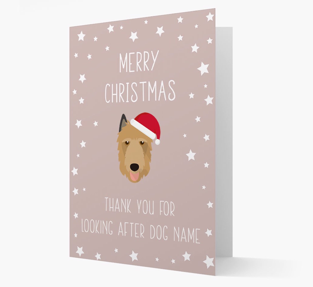 'Thank You' Christmas Card with your {breedFullName} Christmas Icon
