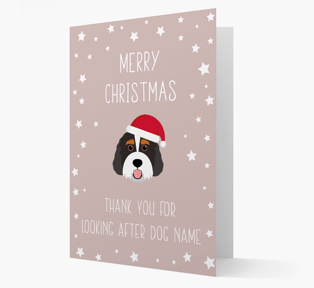 'Thank You' Christmas Card with your {breedFullName} Christmas Icon