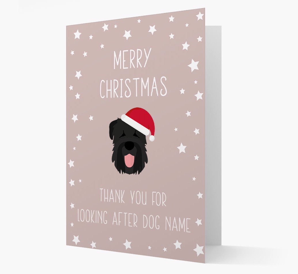 'Thank You' Christmas Card with your {breedFullName} Christmas Icon