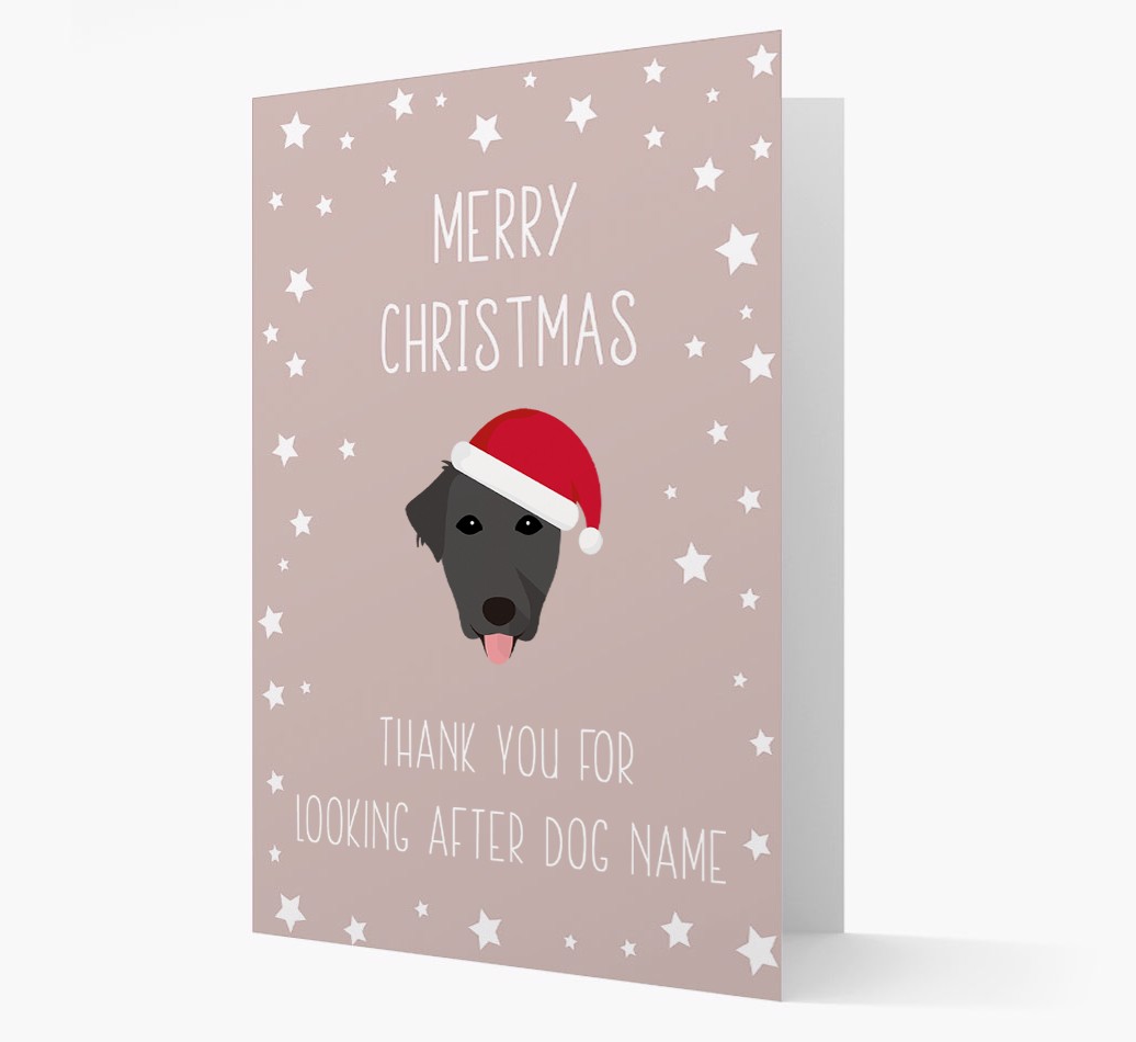 'Thank You' Christmas Card with your {breedFullName} Christmas Icon