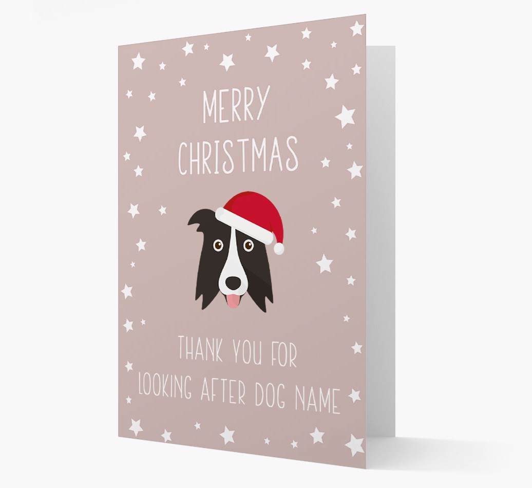 'Thank You' Christmas Card with your {breedFullName} Christmas Icon