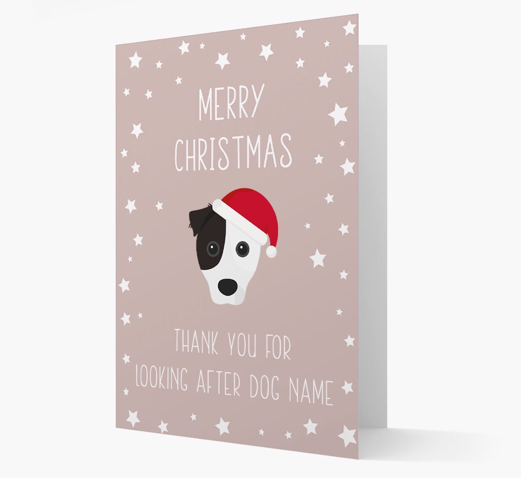 'Thank You' Christmas Card with your {breedFullName} Christmas Icon