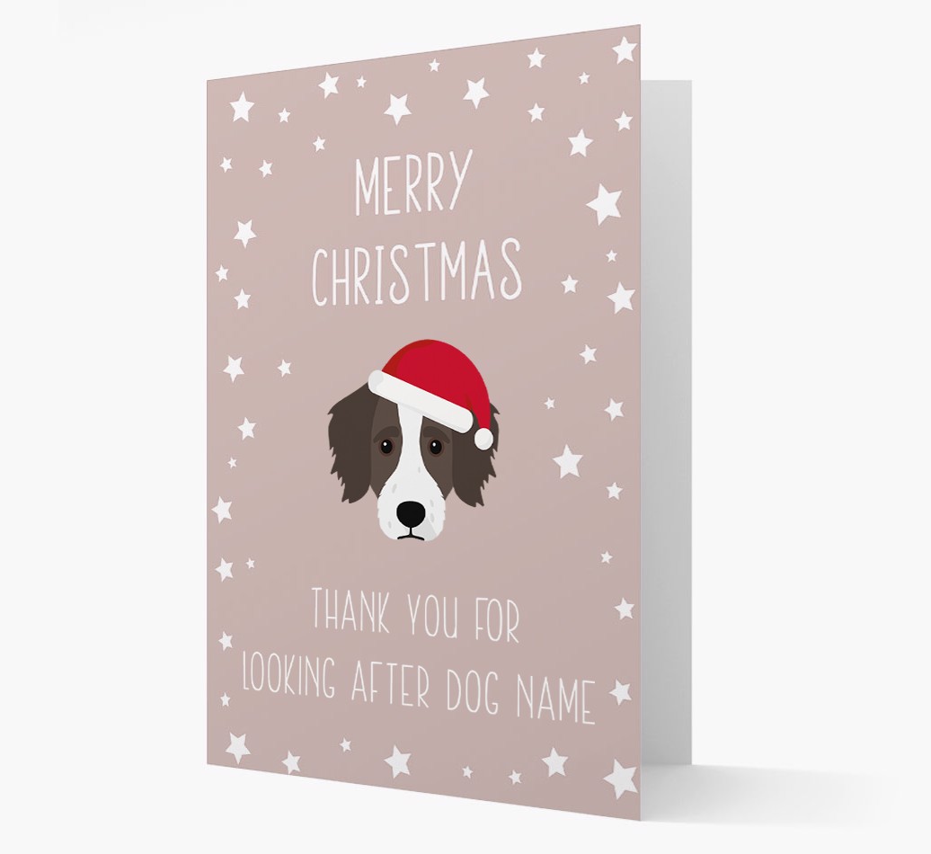 'Thank You' Christmas Card with your {breedFullName} Christmas Icon