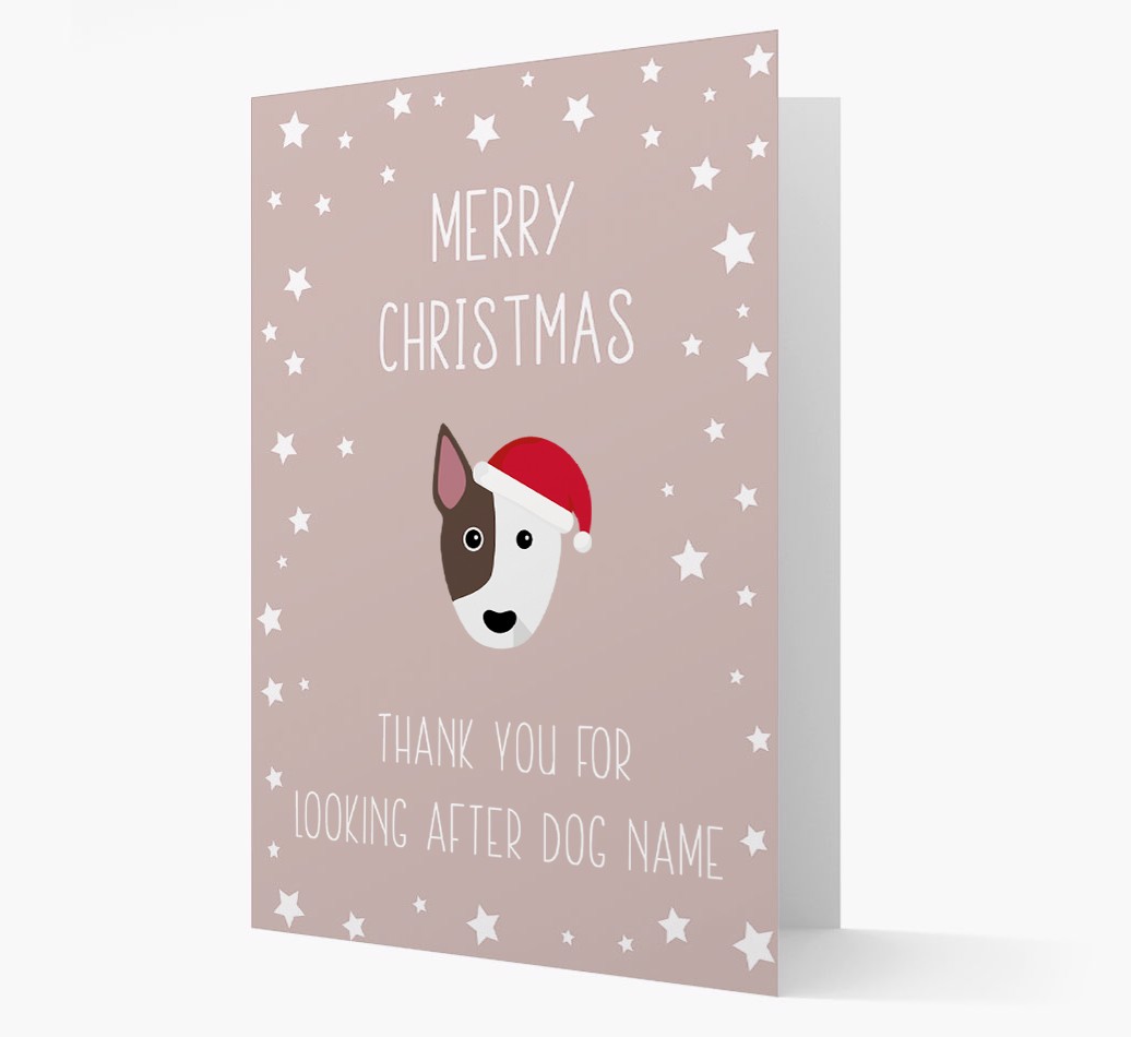 'Thank You' Christmas Card with your {breedFullName} Christmas Icon
