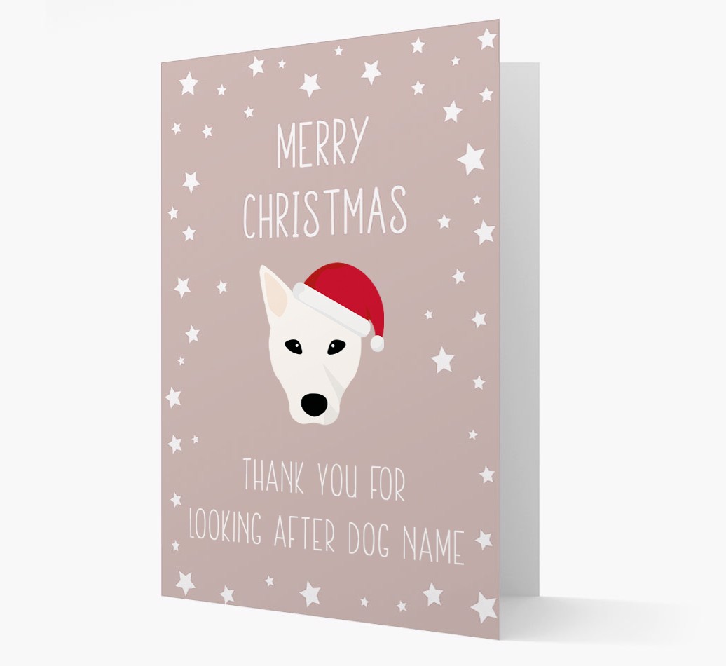 'Thank You' Christmas Card with your {breedFullName} Christmas Icon