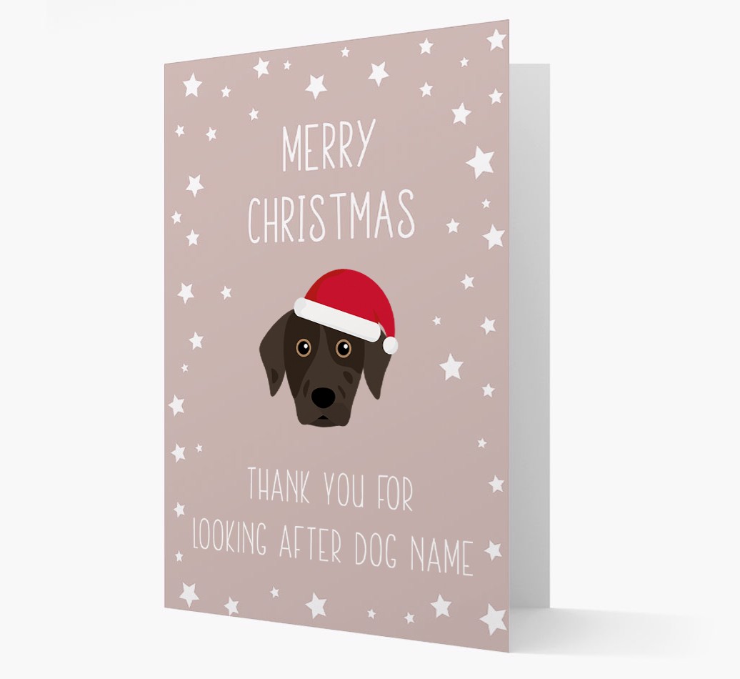 'Thank You' Christmas Card with your {breedFullName} Christmas Icon