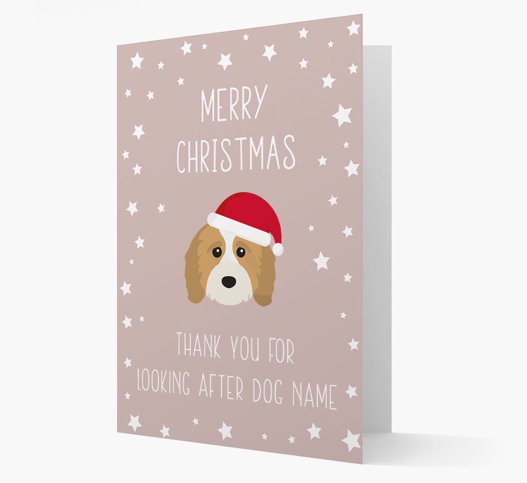 'Thank You' Christmas Card with your {breedFullName} Christmas Icon