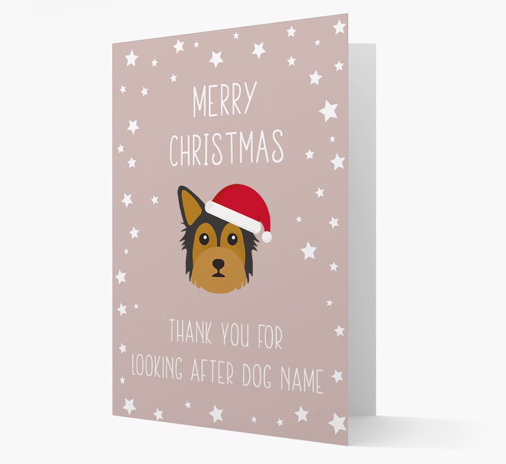 'Thank You' Christmas Card with your {breedFullName} Christmas Icon