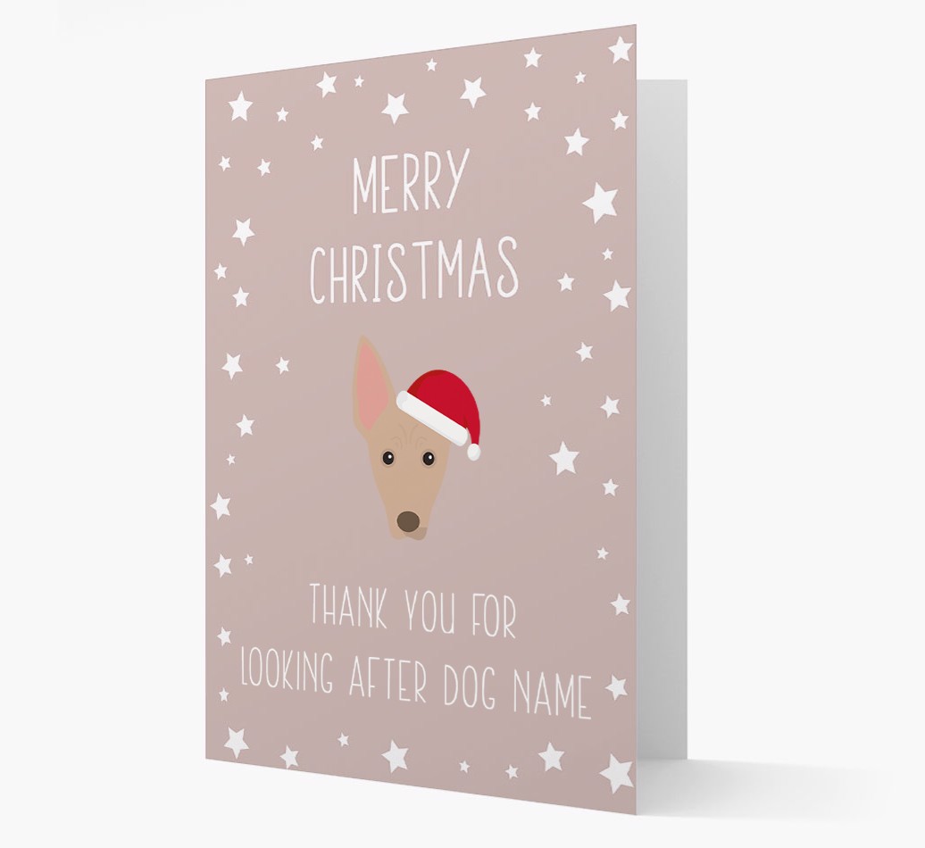 'Thank You' Christmas Card with your {breedFullName} Christmas Icon