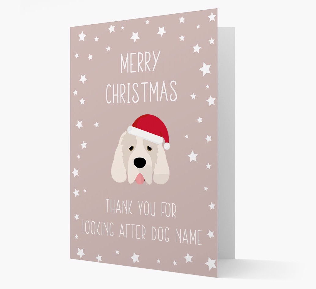 'Thank You' Christmas Card with your {breedFullName} Christmas Icon