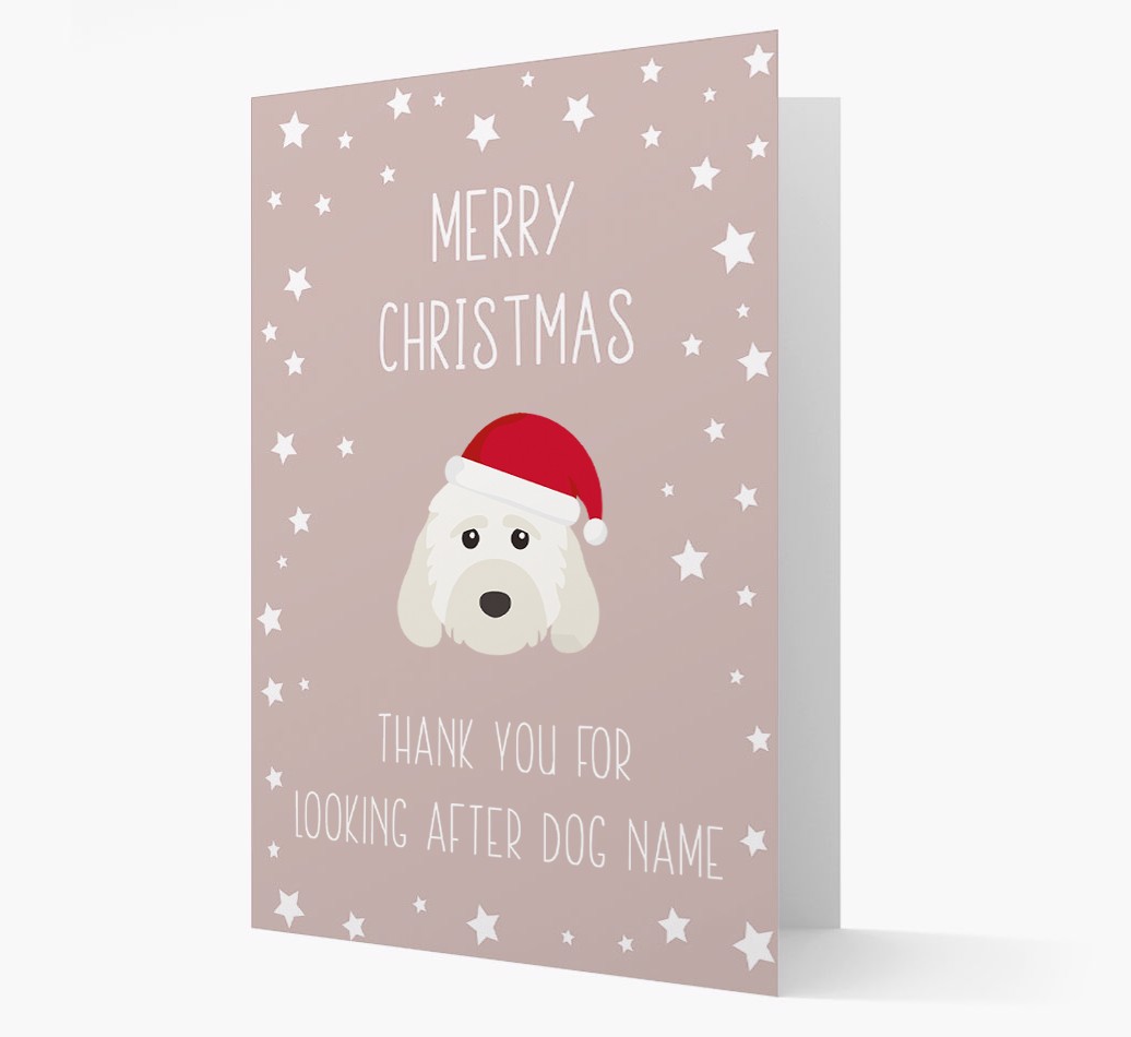 'Thank You' Christmas Card with your {breedFullName} Christmas Icon