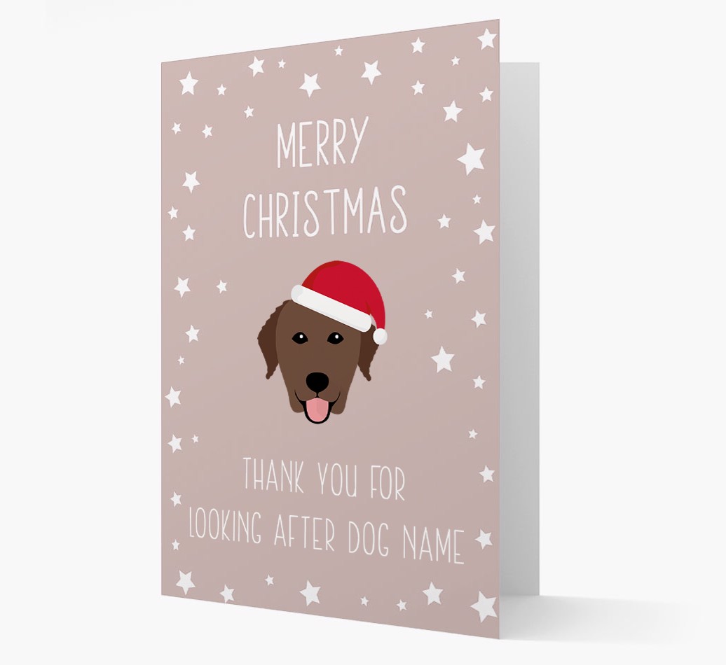 'Thank You' Christmas Card with your {breedFullName} Christmas Icon
