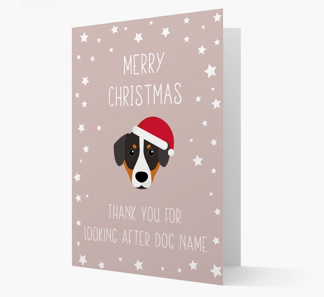 'Thank You' Christmas Card with your {breedFullName} Christmas Icon