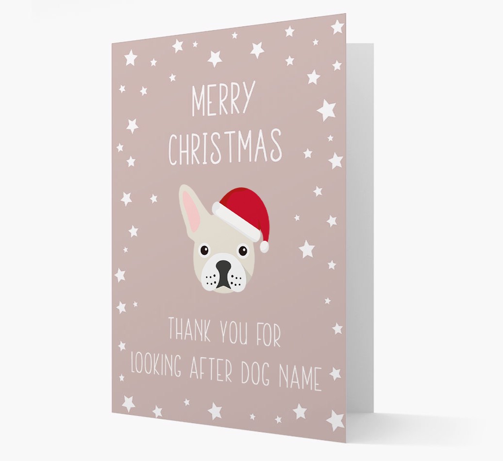 'Thank You' Christmas Card with your {breedFullName} Christmas Icon