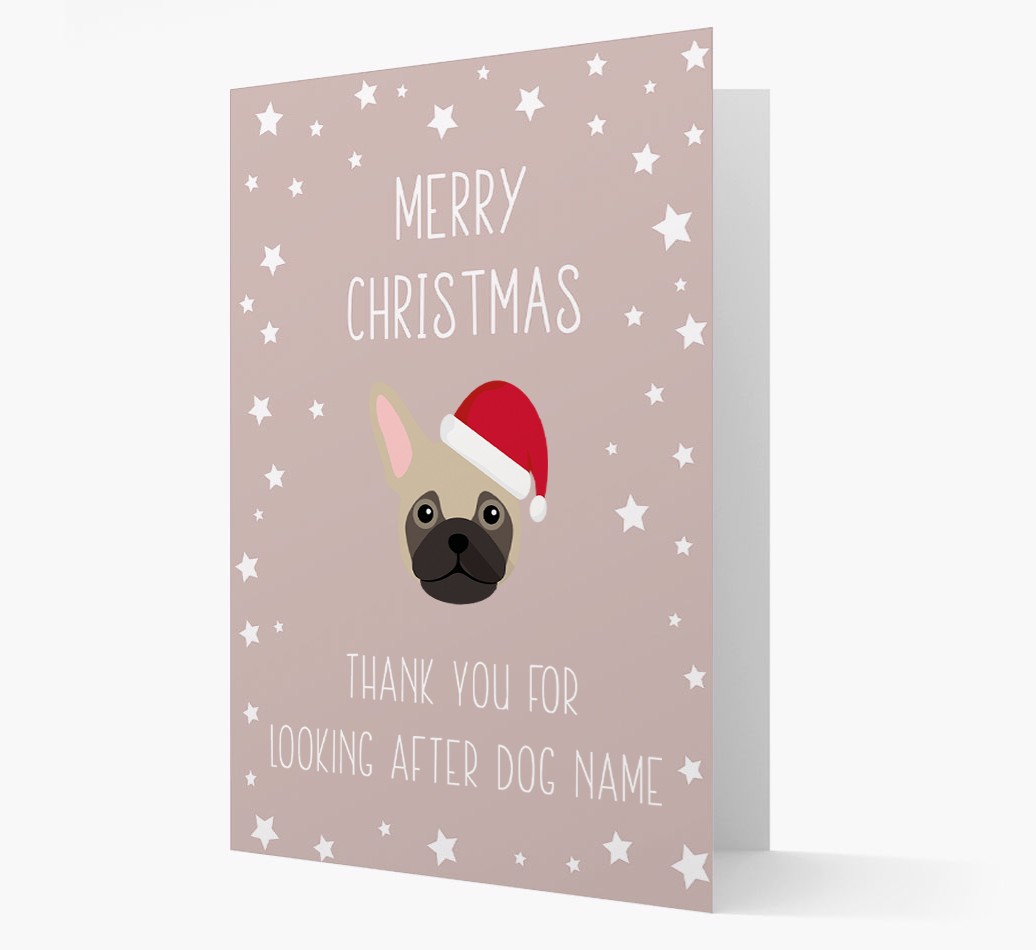 'Thank You' Christmas Card with your {breedFullName} Christmas Icon
