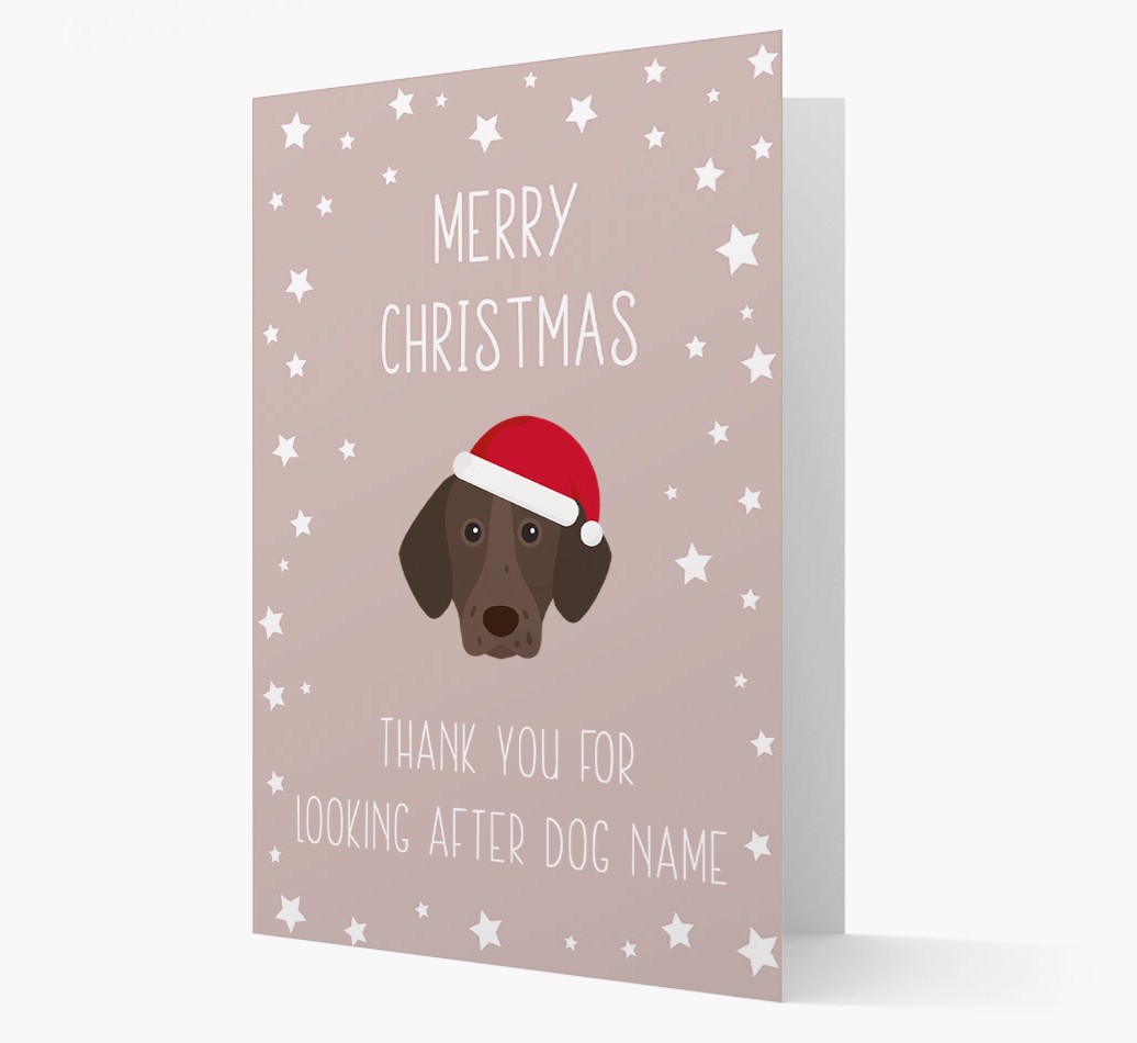 'Thank You' Christmas Card with your {breedFullName} Christmas Icon