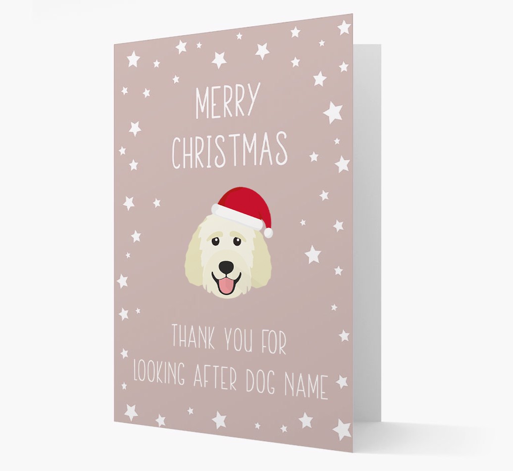 'Thank You' Christmas Card with your {breedFullName} Christmas Icon
