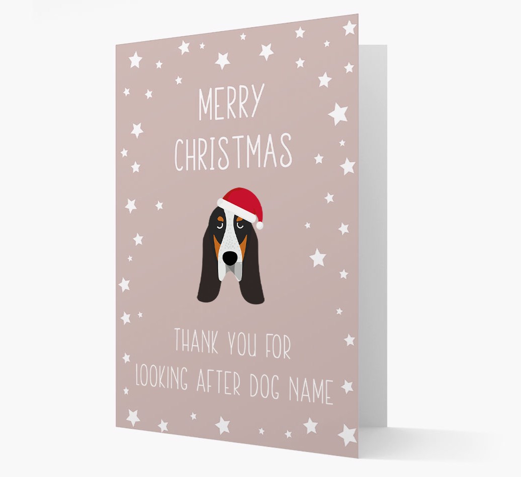 'Thank You' Christmas Card with your {breedFullName} Christmas Icon