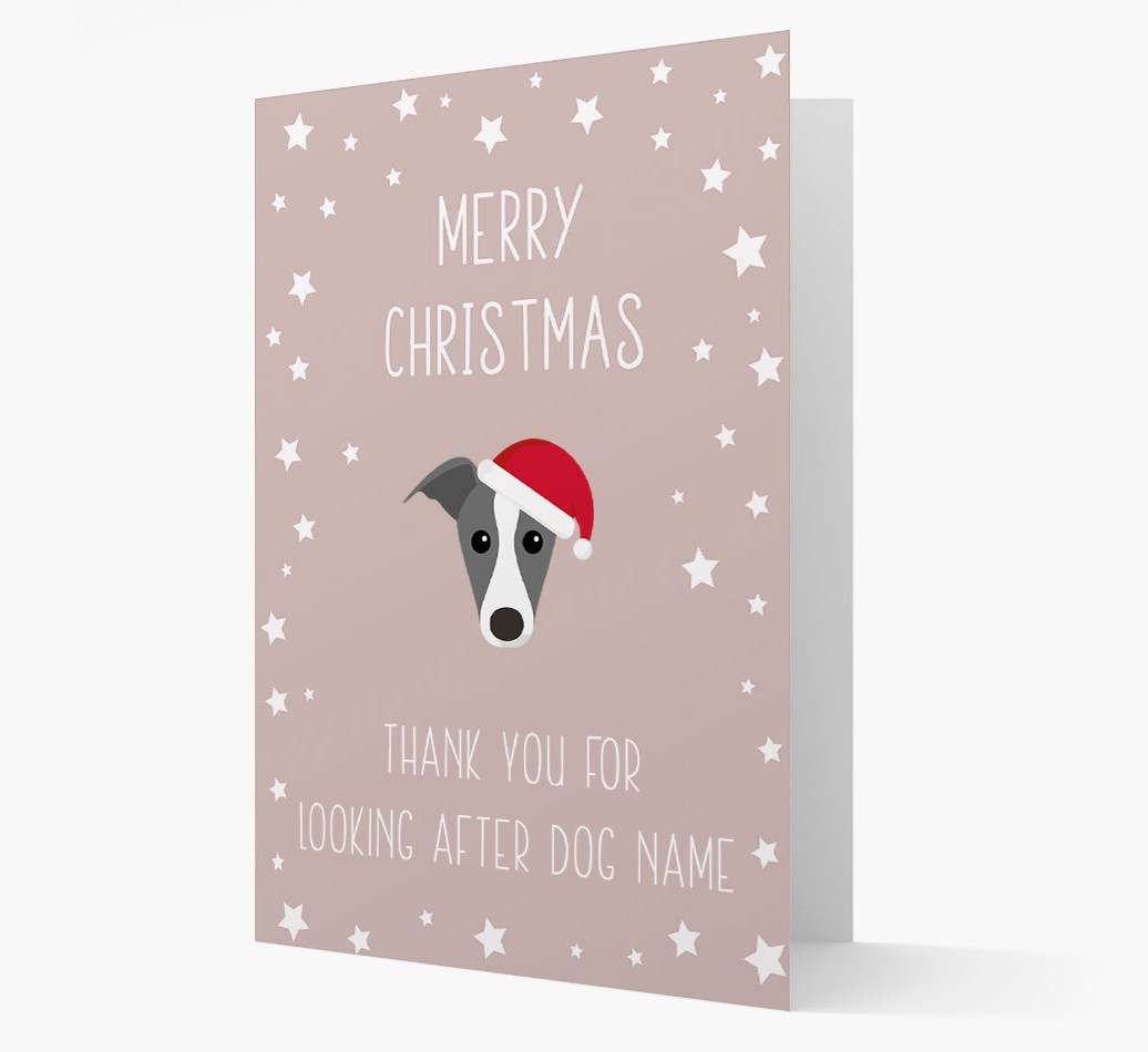 'Thank You' Christmas Card with your {breedFullName} Christmas Icon