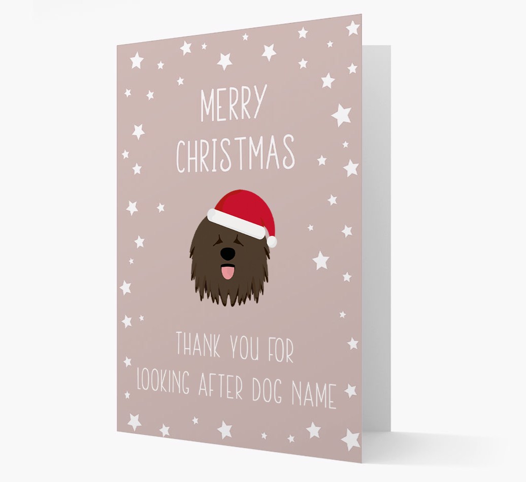 'Thank You' Christmas Card with your {breedFullName} Christmas Icon