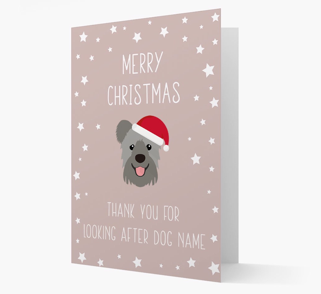 'Thank You' Christmas Card with your {breedFullName} Christmas Icon